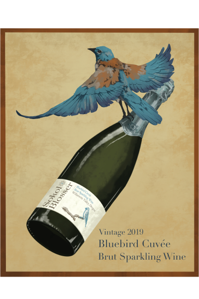 Bluebird Cuvée Brut Sparkling Poster 16 x 20